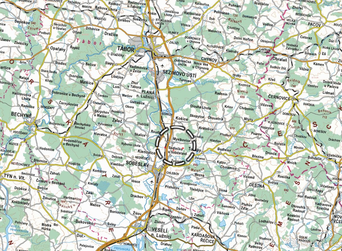 Zemědělská půda, prodej, Myslkovice, Tábor - 4