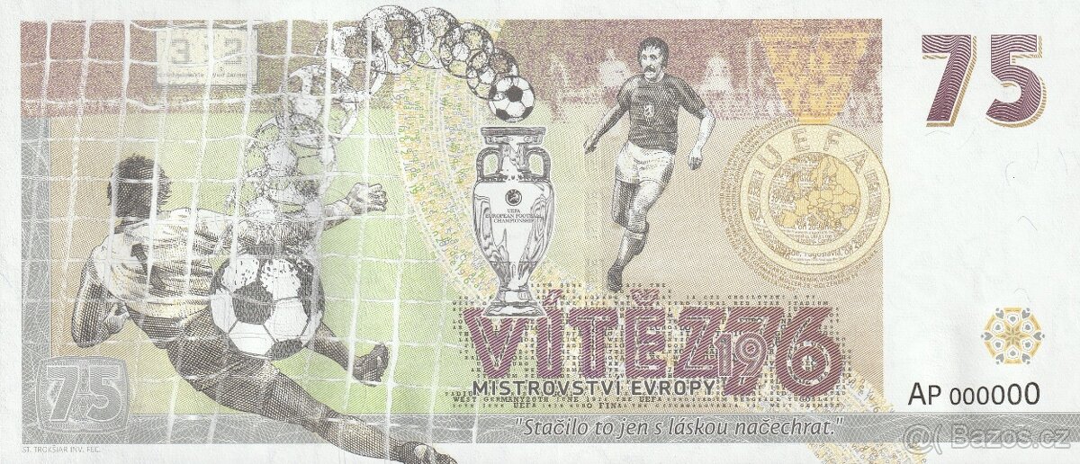 Pamětní bankovka ANTONÍN PANENKA - 4