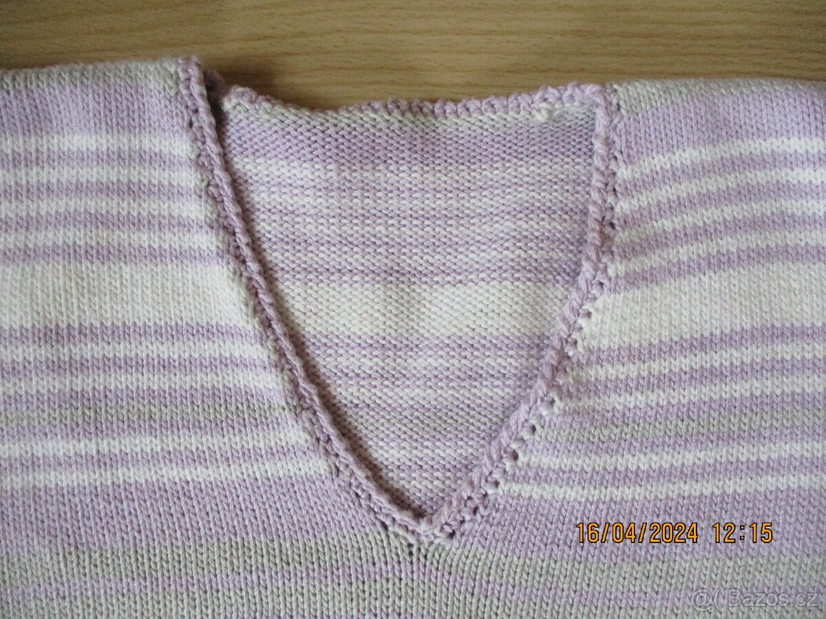 Dámský ručně pletený svetr - 4