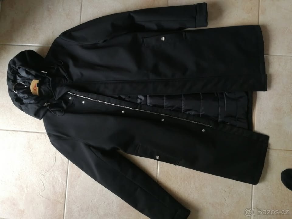 Prodám krásný černý kabát - ZARA - 4