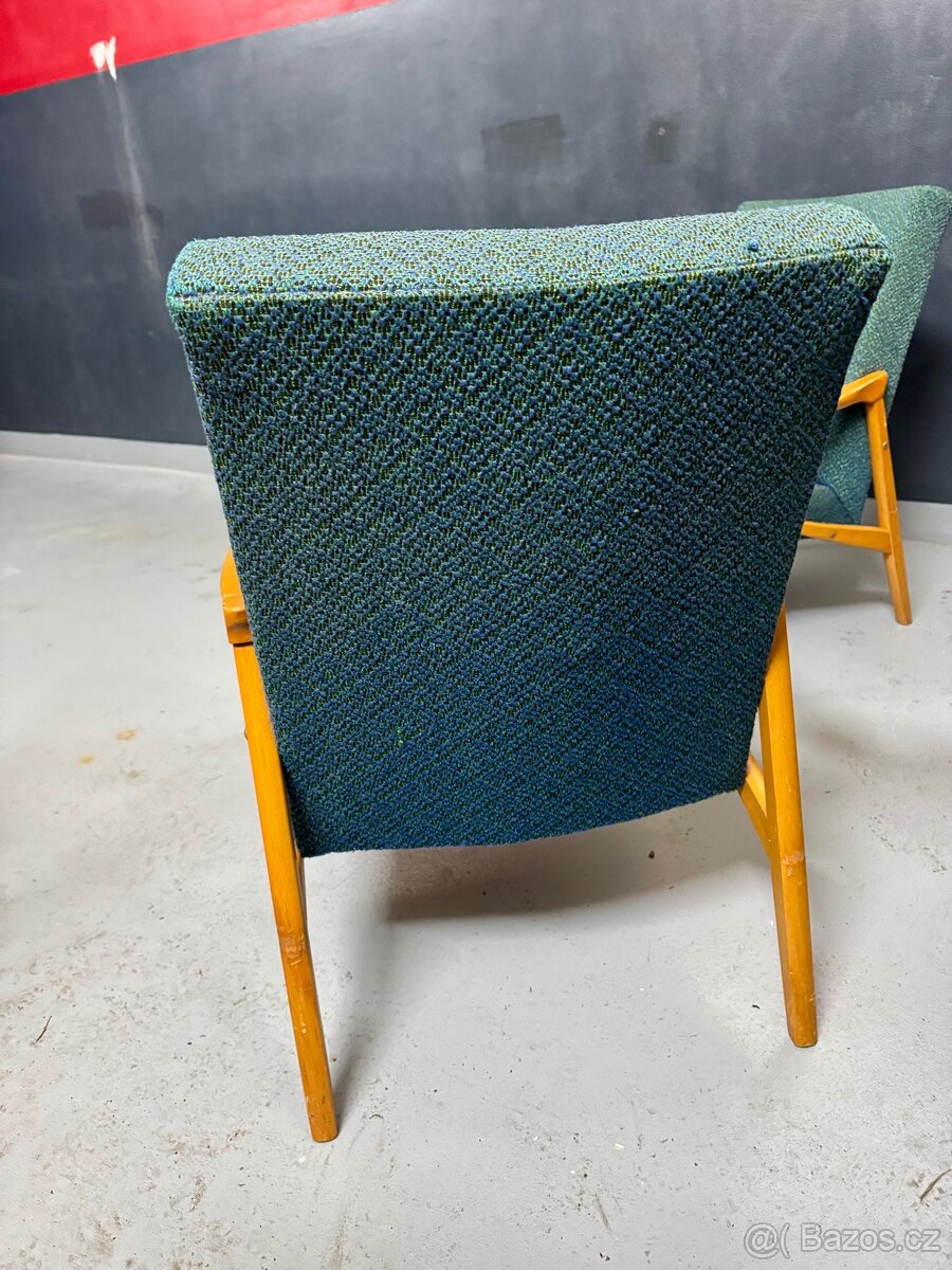 Retro křesla vč. stolku Jiří Jiroutek - 4