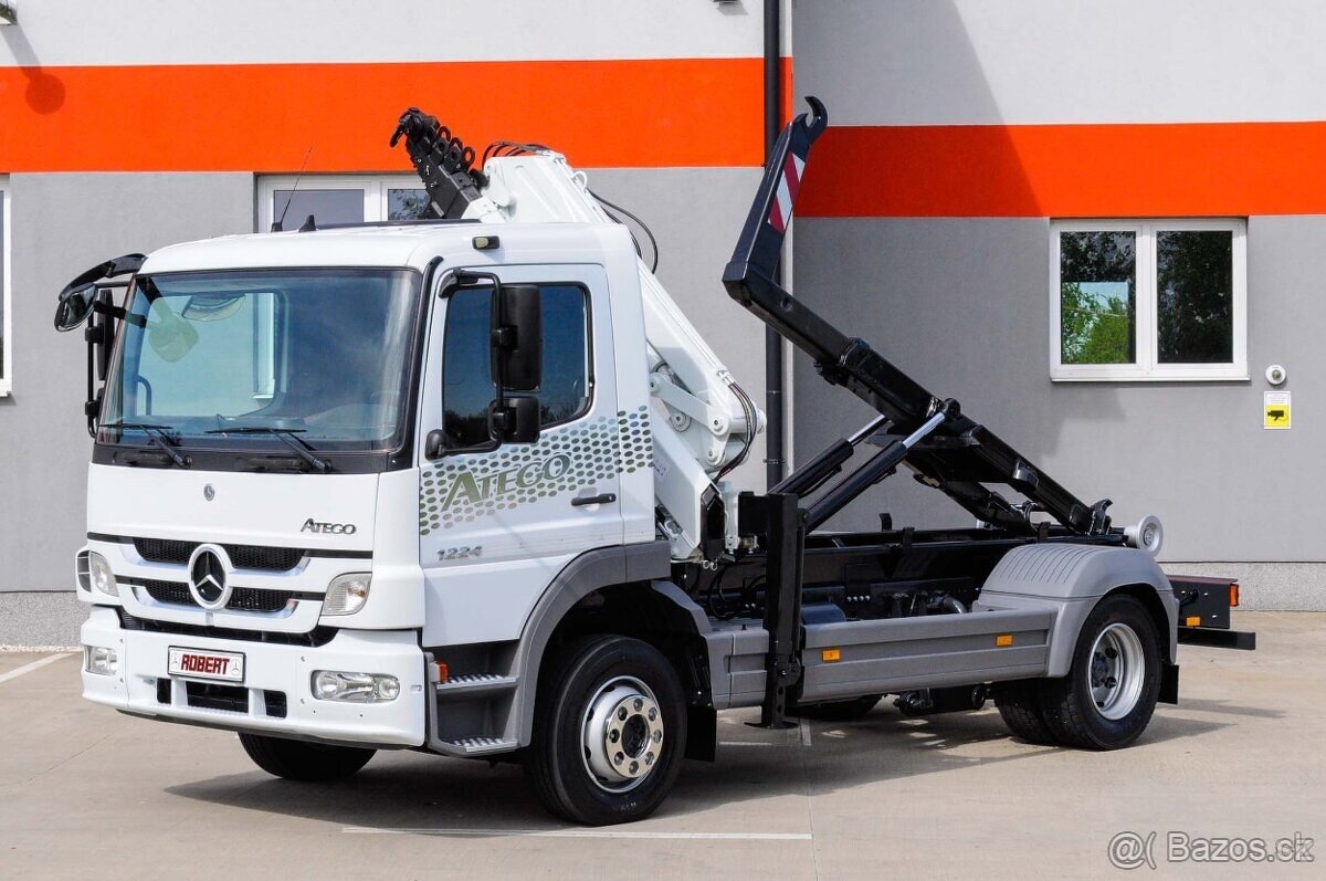 MERCEDES ATEGO 1224 HÁKOVÝ NOSIČ KONTEJNERŮ HYDRAULICKÁ RUKA - 4