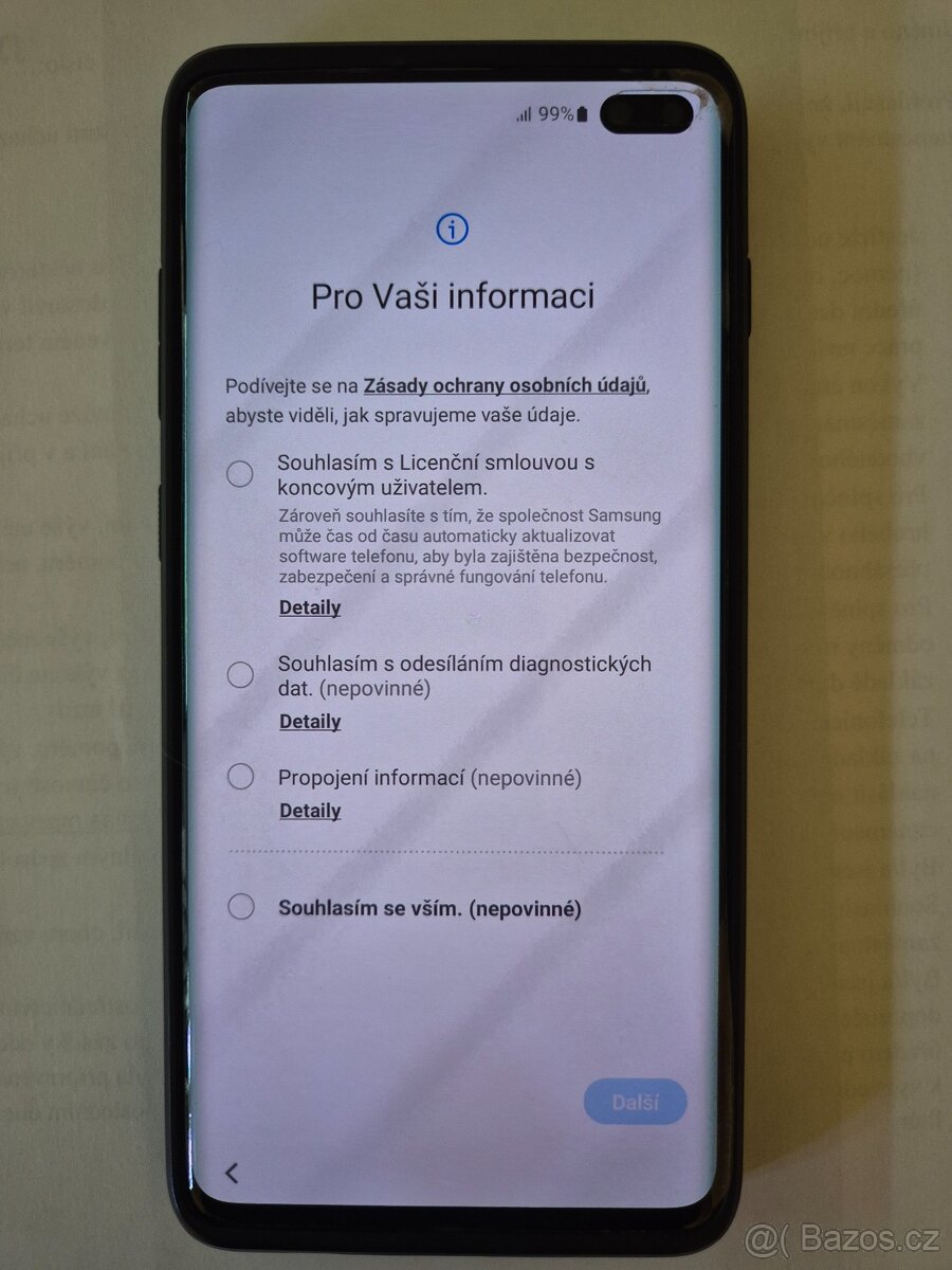 Prodám mobilní telefon Samsung Galaxy S10+ dual SIM 128GB - 4