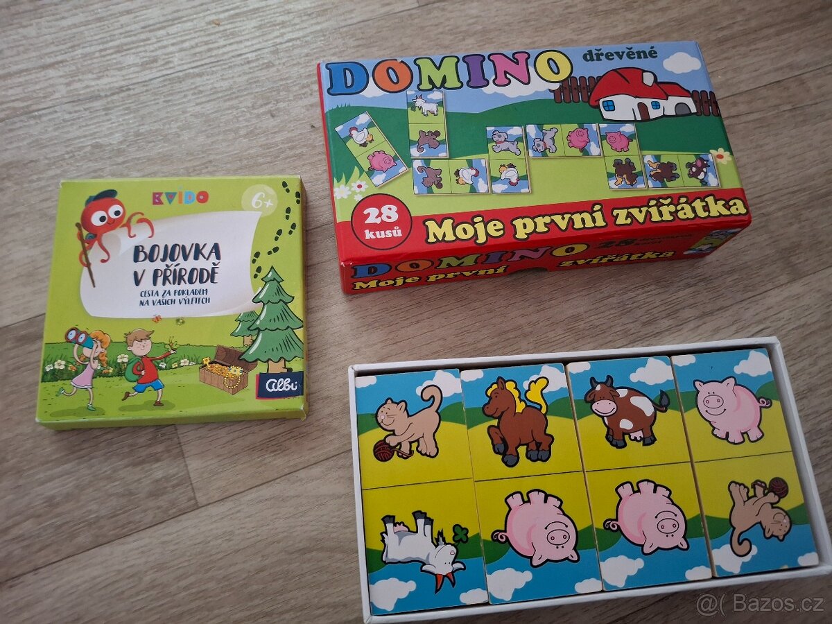 Hračky 40 kusů, dřevěné puzzle,Barbie věci, koníci,hlavolamy - 4