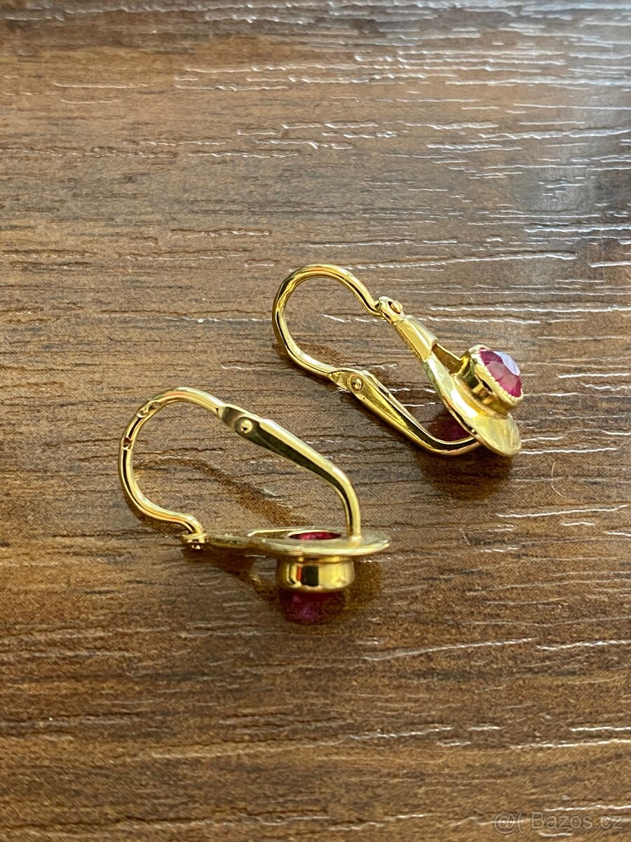 Zlaté dětské náušnice - 4