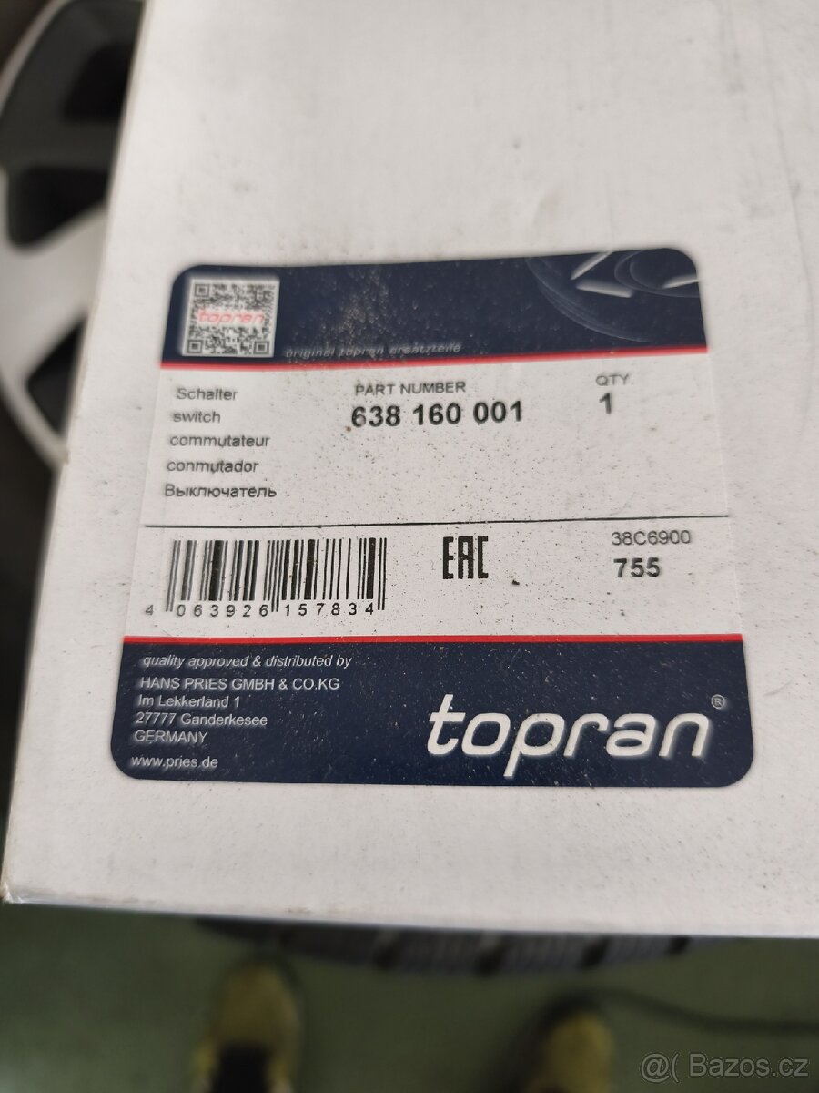 Škoda Octavia 3. páčka tempomat zn. Topran. - 4