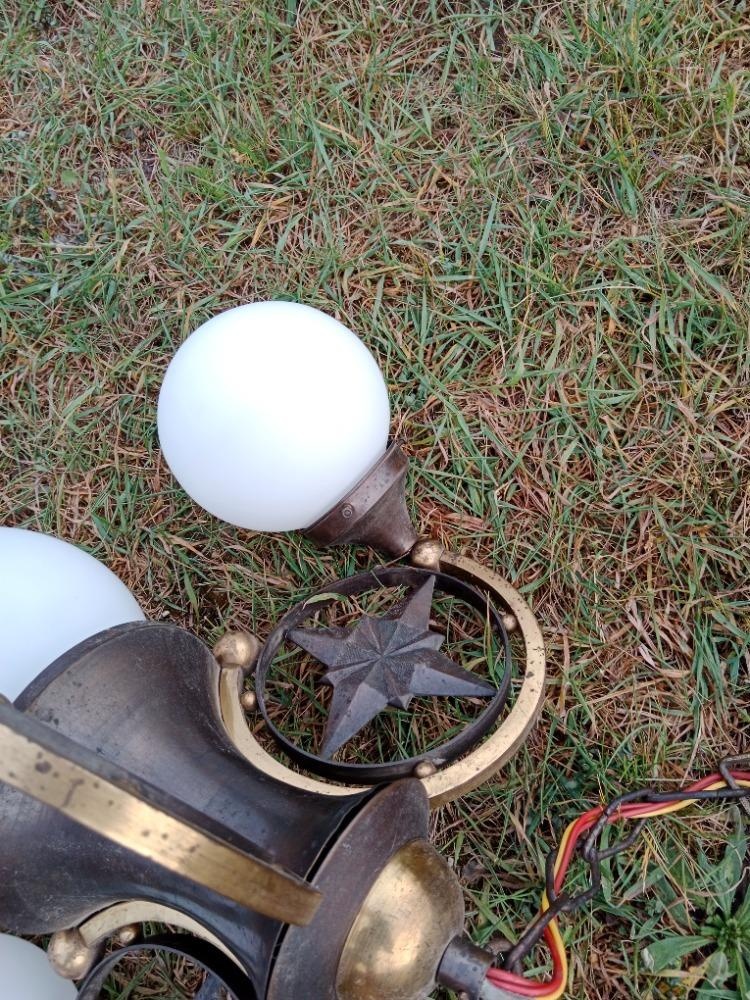 Starozitny mosazny lustr - 4