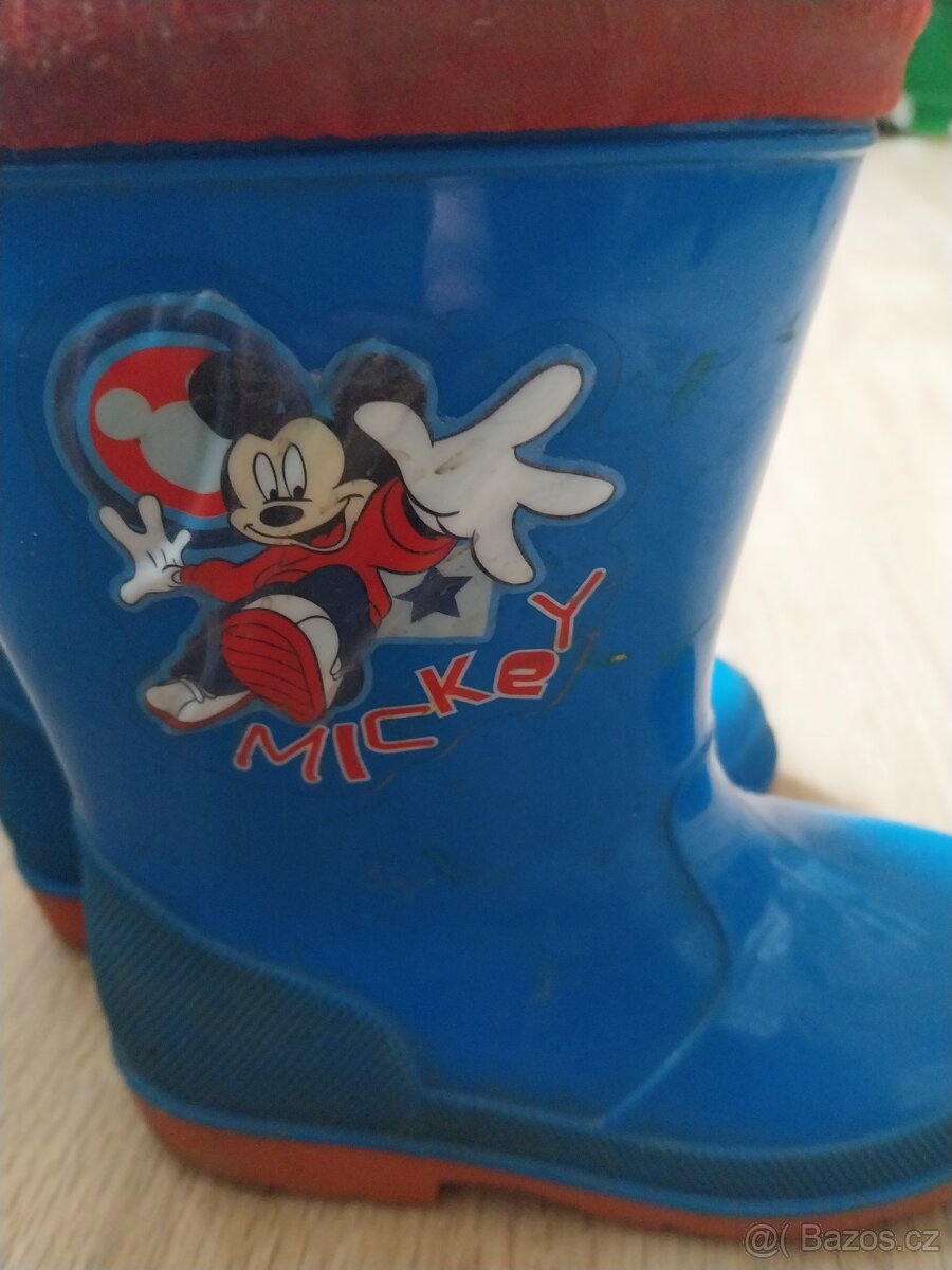 Holínky gumáky 26 pláštěnka s krtkem - 4