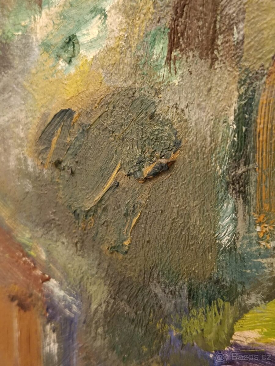 Obraz Jana Lieblová, ves na Vysočině, olej 64x75 - 4