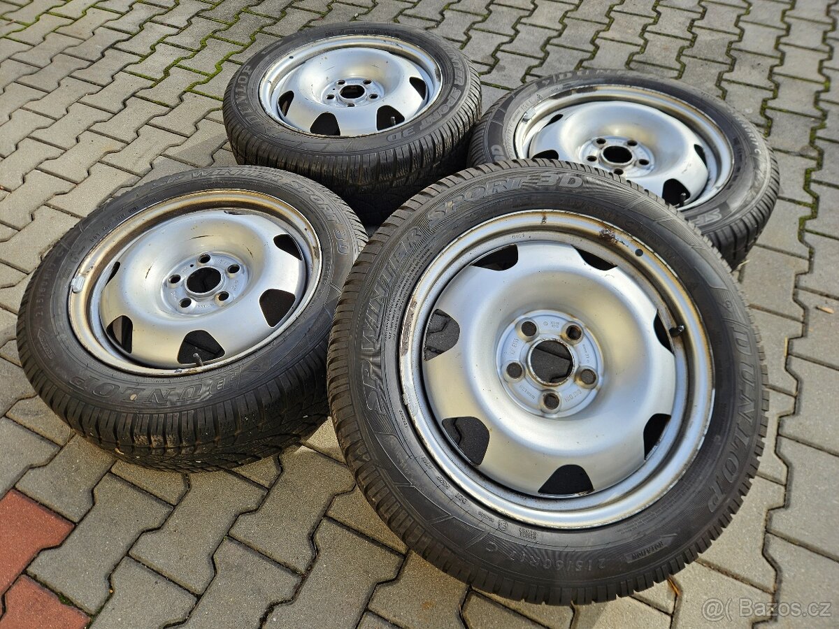 Originální zátěžové VW T5 Zimní Dunlop 215/60 R17C - 4