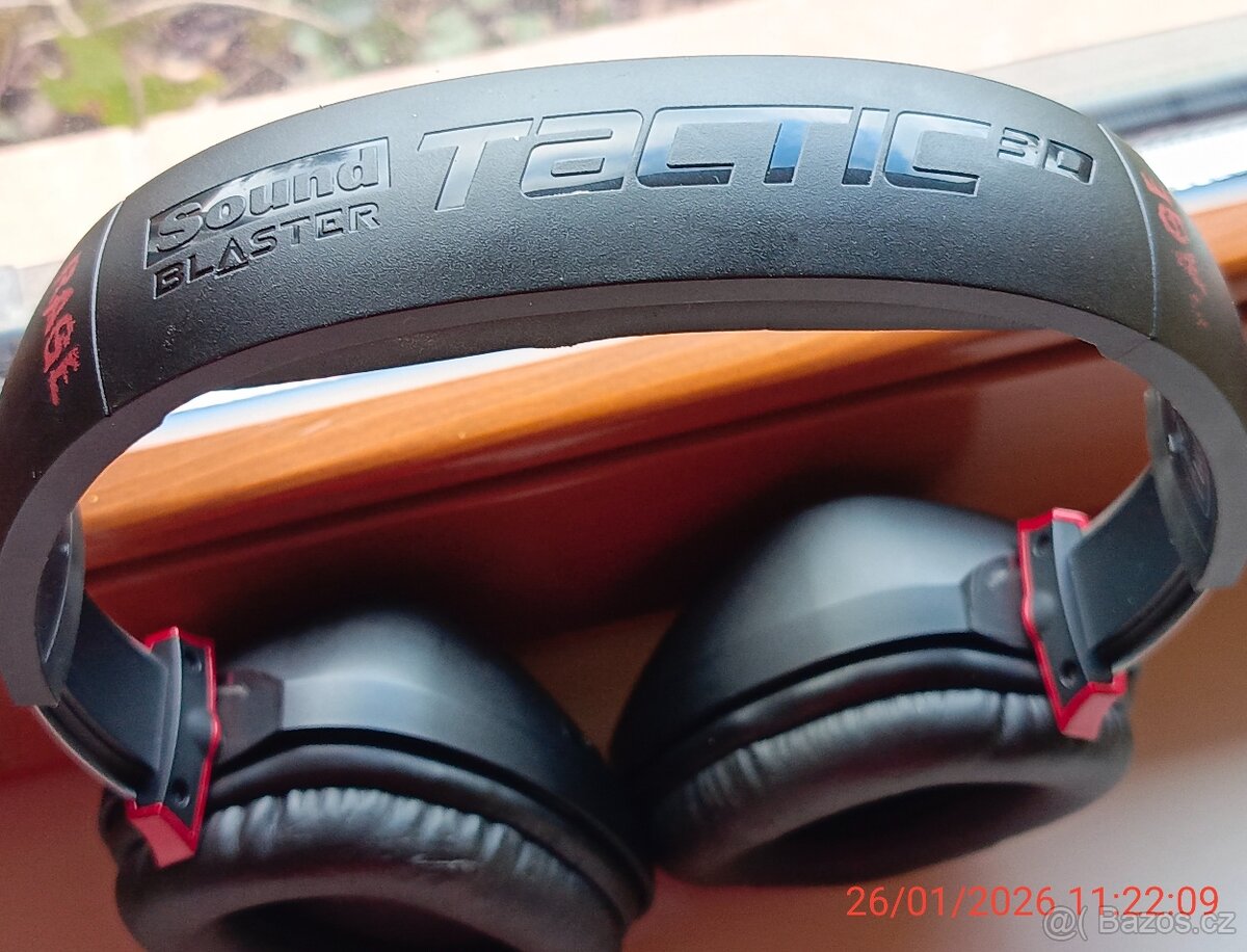 Sluchátka sound blaster tactic3d, bezdrátová. - 4