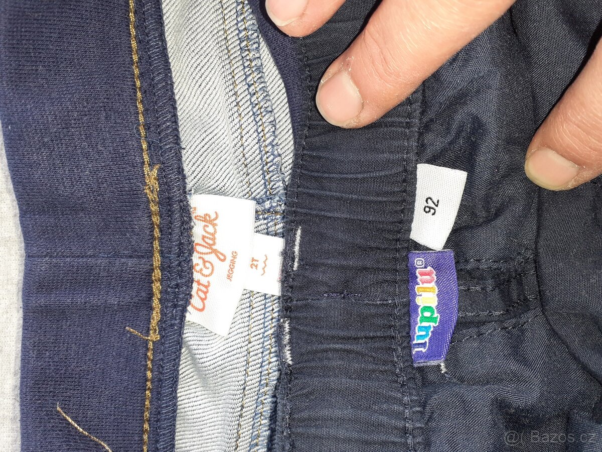 dětské kalhoty vel. 92 - 4