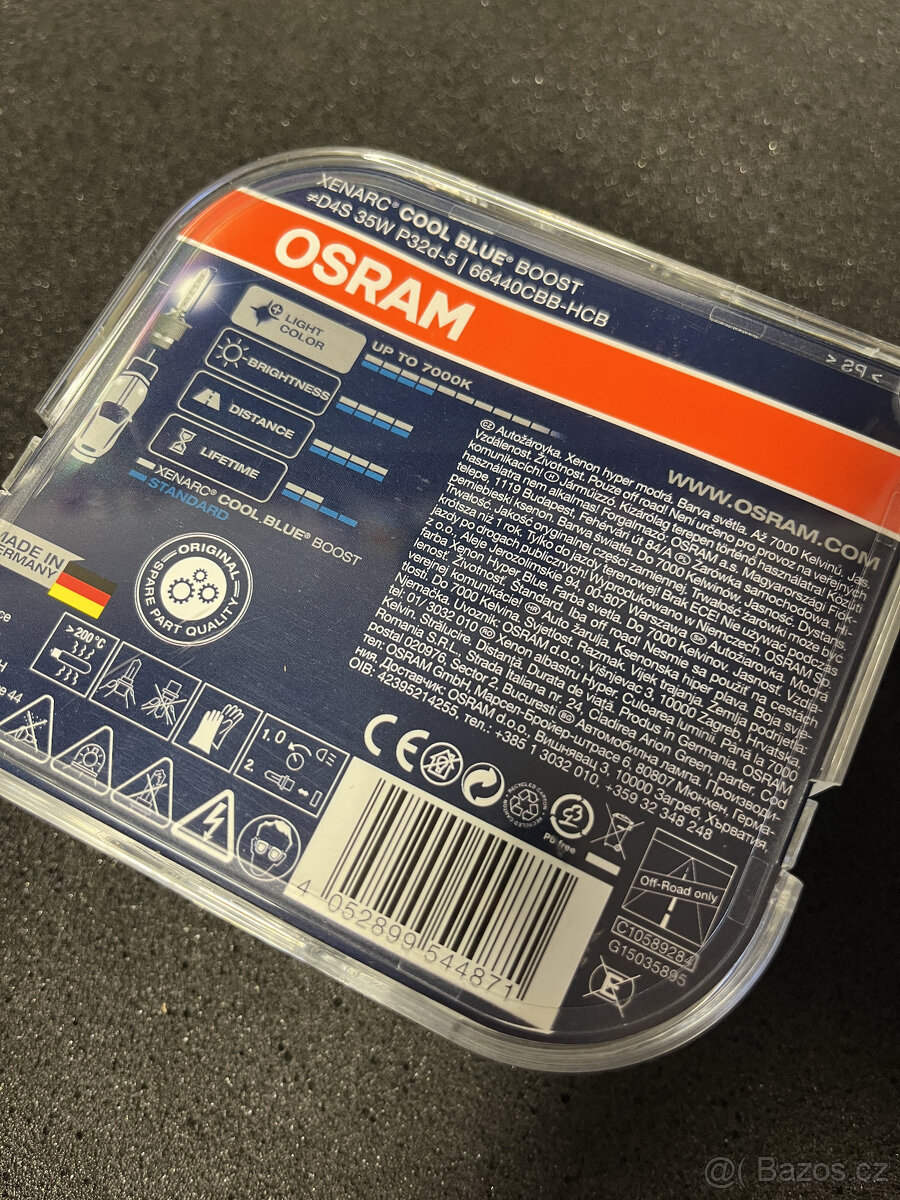Osram výbojky D4S Xenon Cool Blue Boost Xenarc