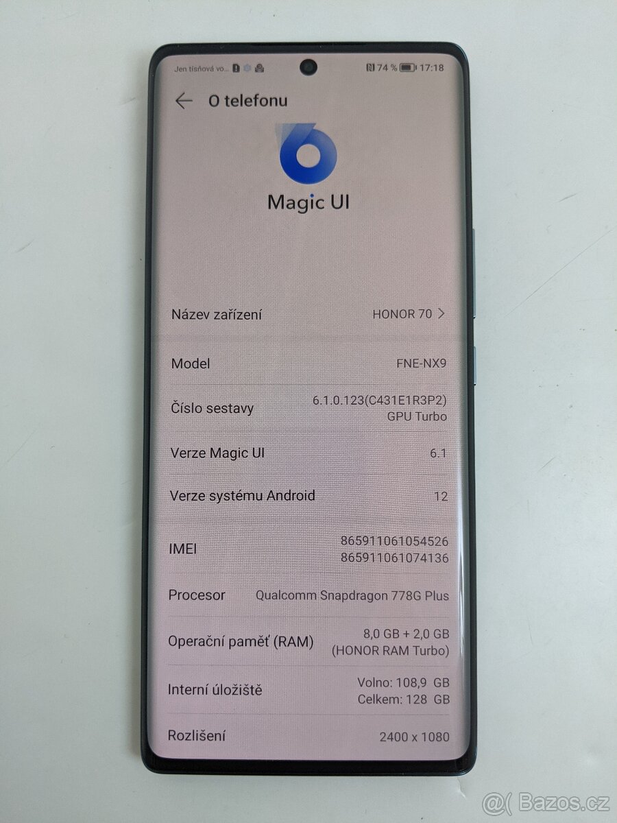 Honor 70 8/128gb Green. Záruka 6 měsíců. - 4