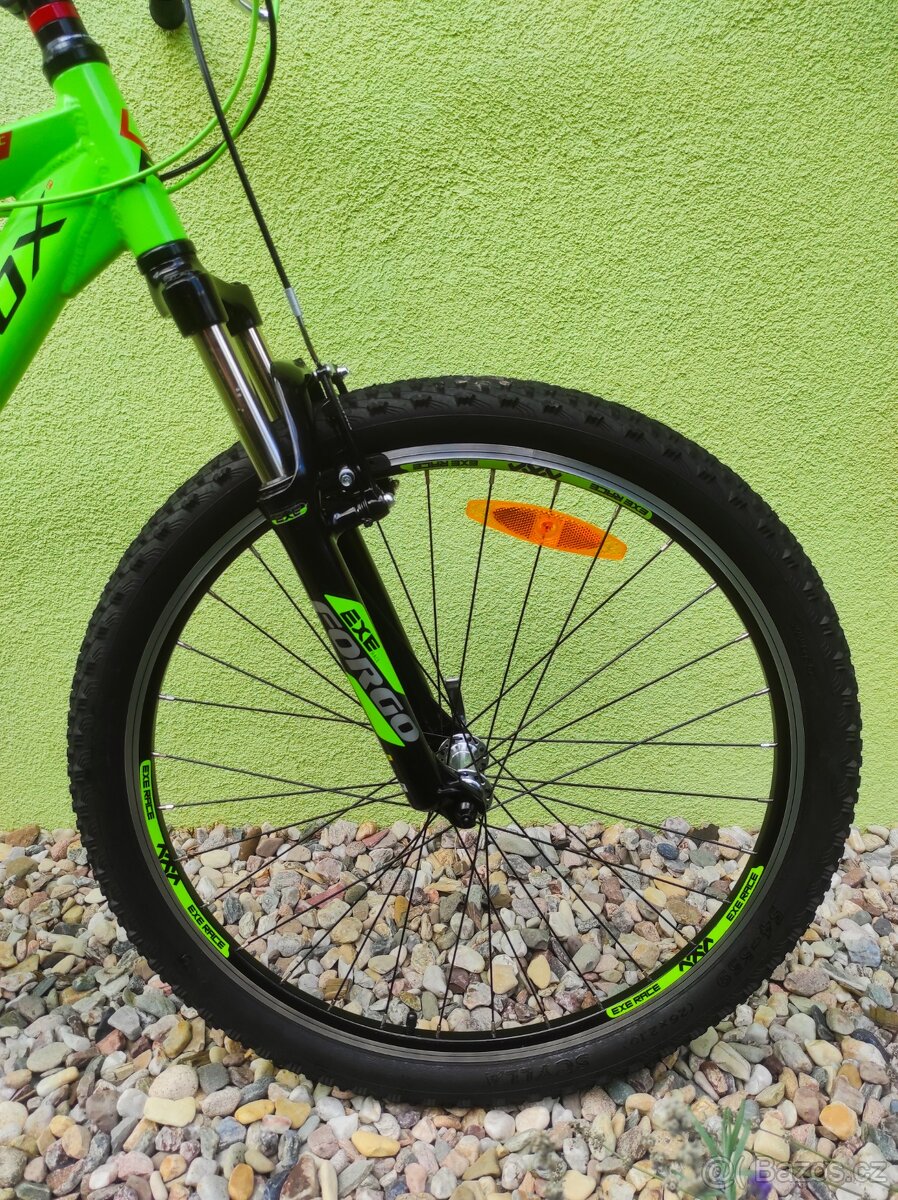 Značkové horské kolo Leader Fox 26"/18" (limetka) - 4