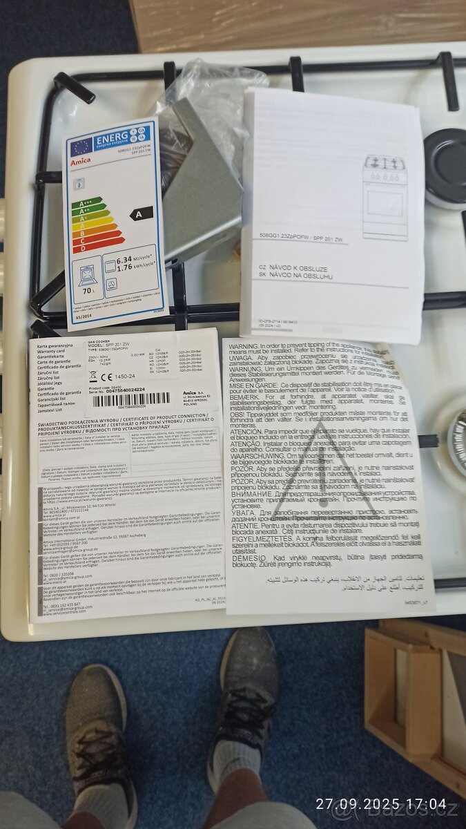 PLYNOVÝ SPORÁK NOVÝ AMICA - 4