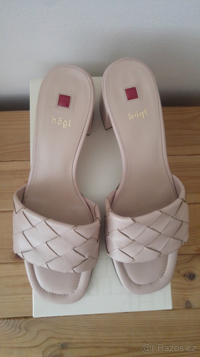 Damske kozene pantofle, strevice, nazouvaky Högl - 4