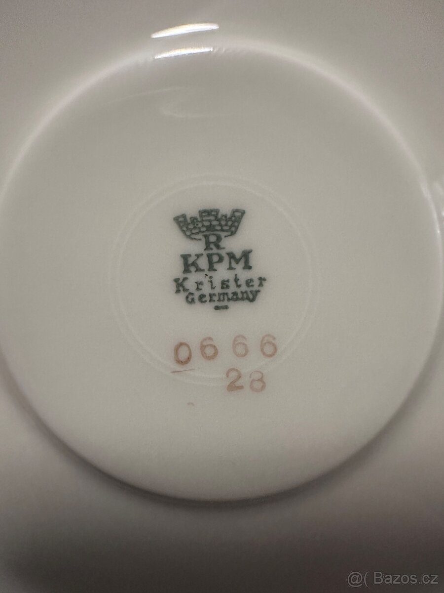 Elegantní porcelánový set KPM (Krister Porzellan-Manufaktur) - 4