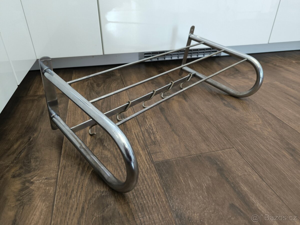 Funkcionalistický chromový věšák - 50. léta - 4