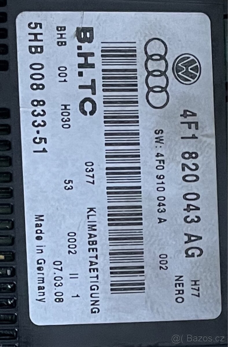 audi a6 c6 4f climatronic - 4