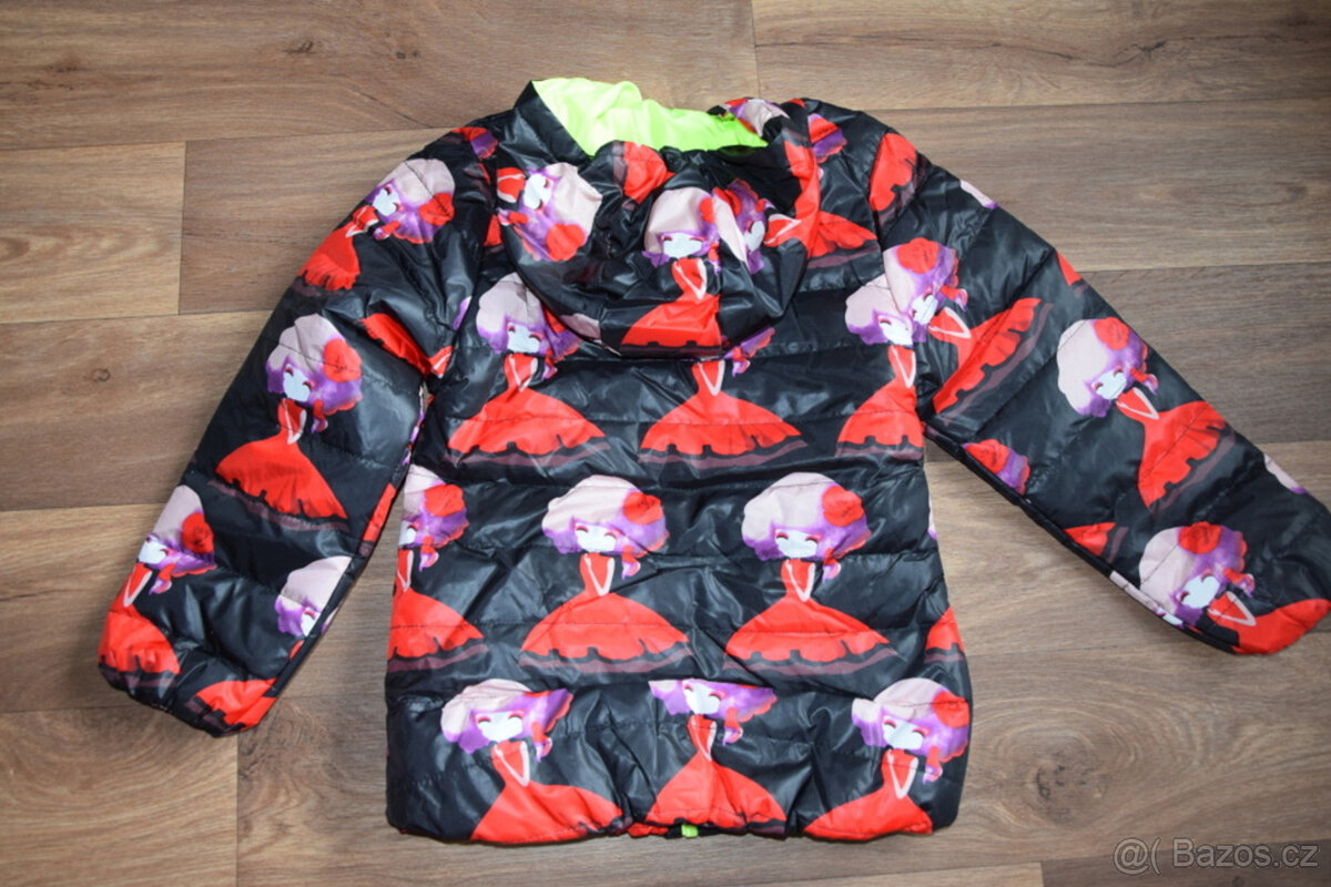 Módní šusťáková dívčí bunda, kabátek vel.128 NOVÁ - 4