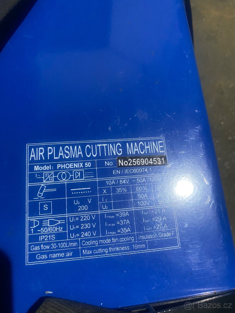 TUSON jednofázová plazmová řezačka PHOENIX 50 - 4