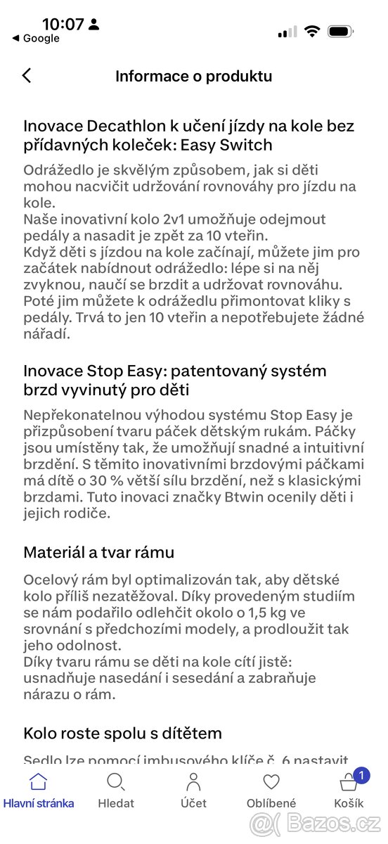 Dětské kolo 2v1 - 4