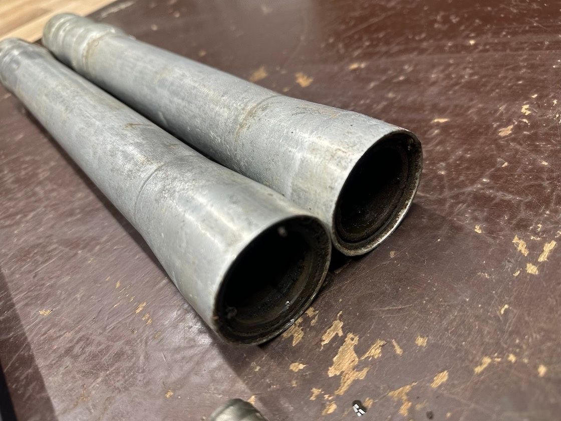 Predám predné tlumiče DUBY ČZ motocross - 4