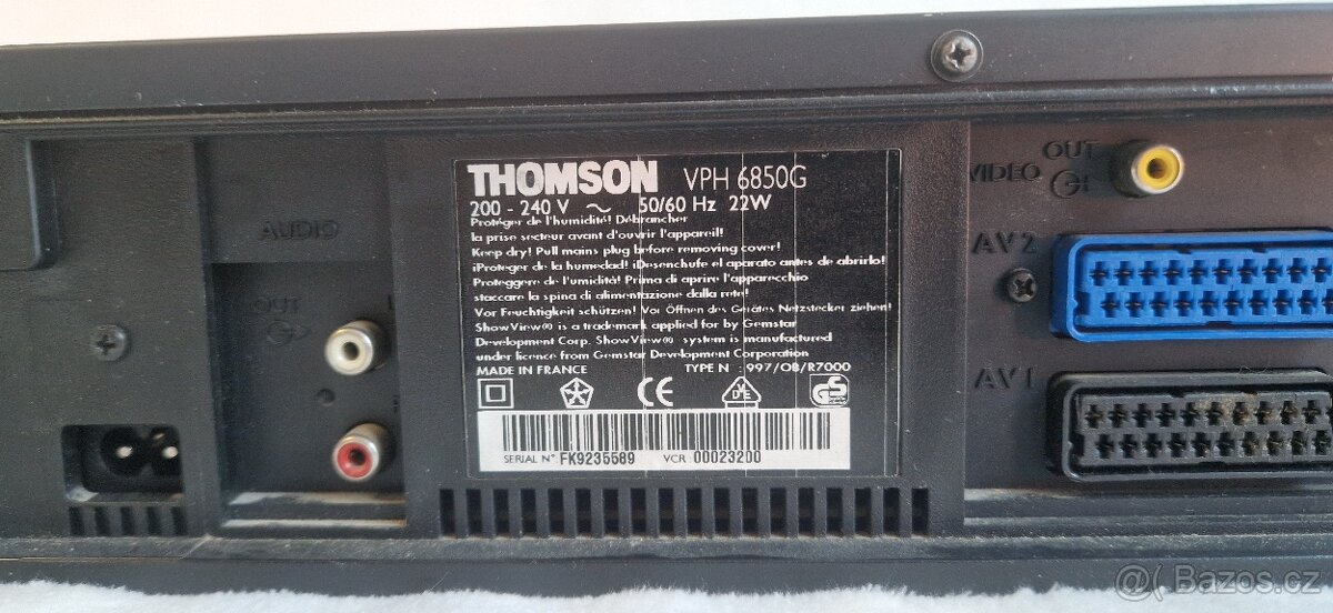 video přehrávač VHS Thomson VPH 6850G - 4