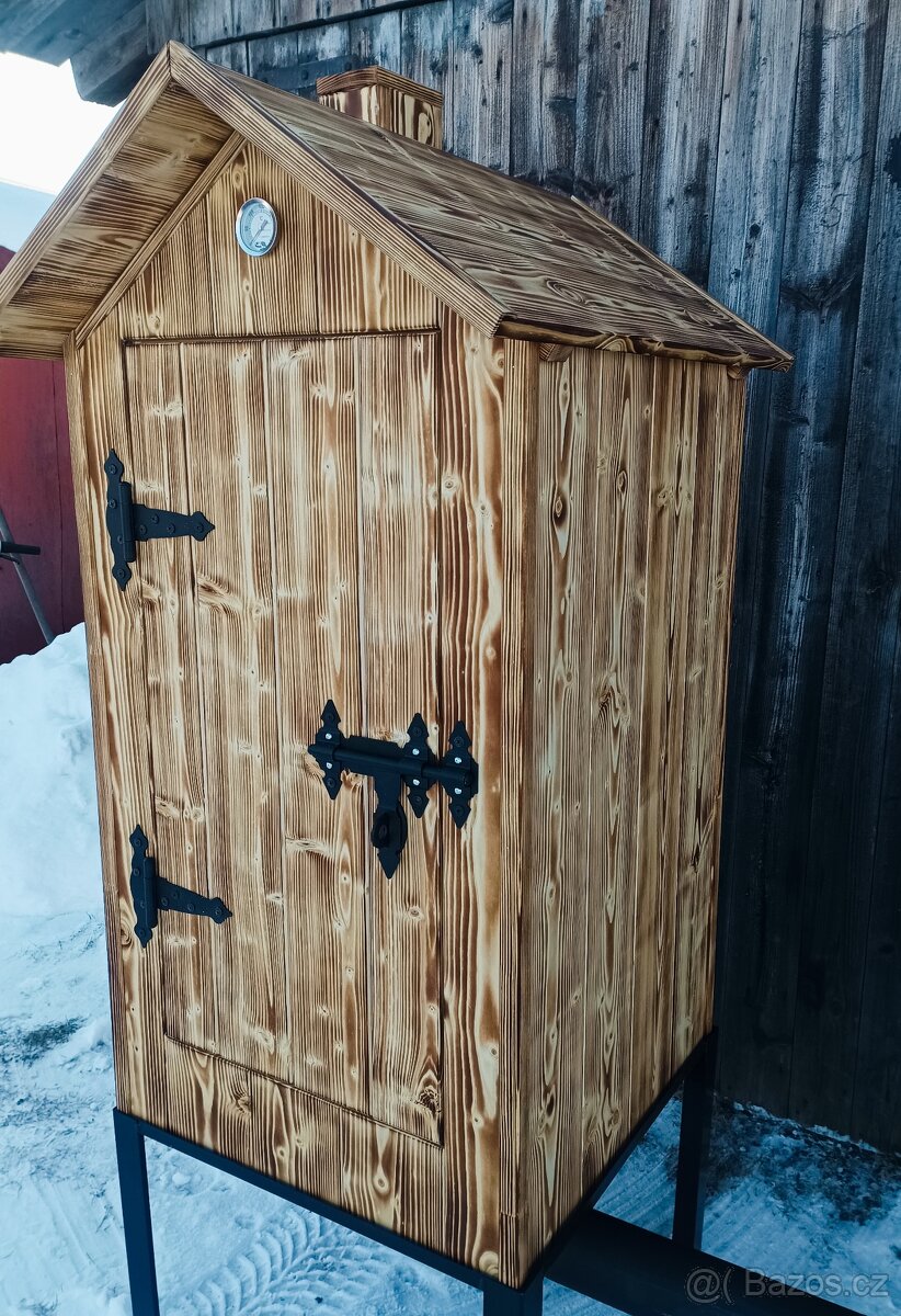 Dřevěné udírna - skladem - 4