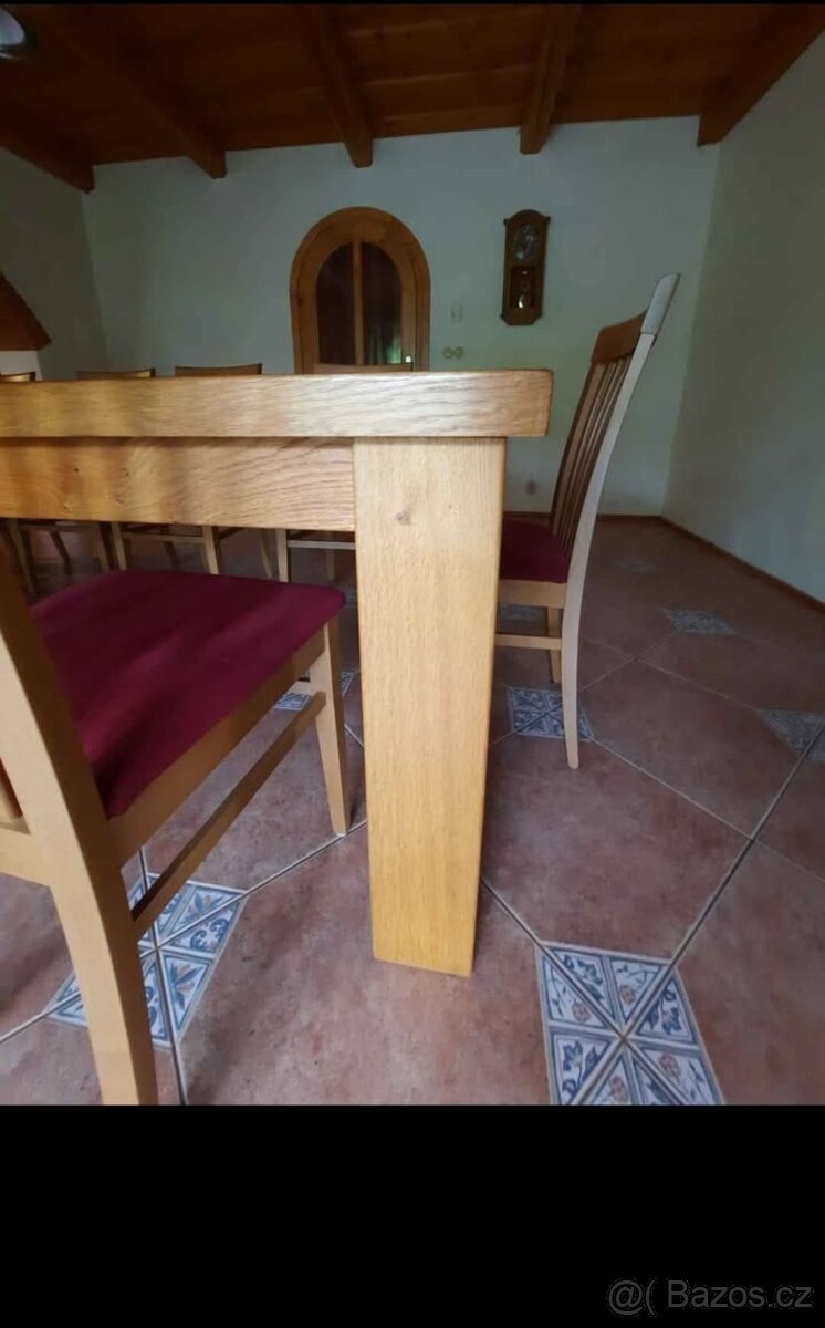 Prodám luxusní dubový stůl - 4