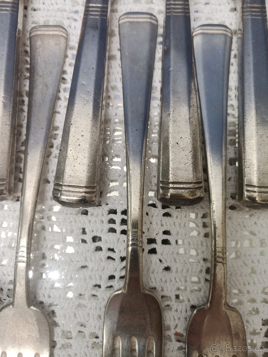 Velký set postříbrných příboru / Ag 900 - 4