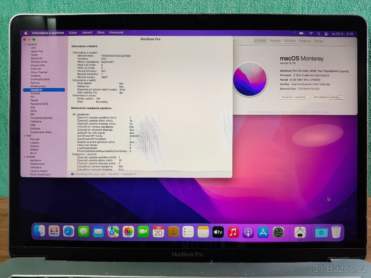 Apple MacBook Pro 13" (2016) | Intel Core i5 • 8 GB RAM • 5 - 4