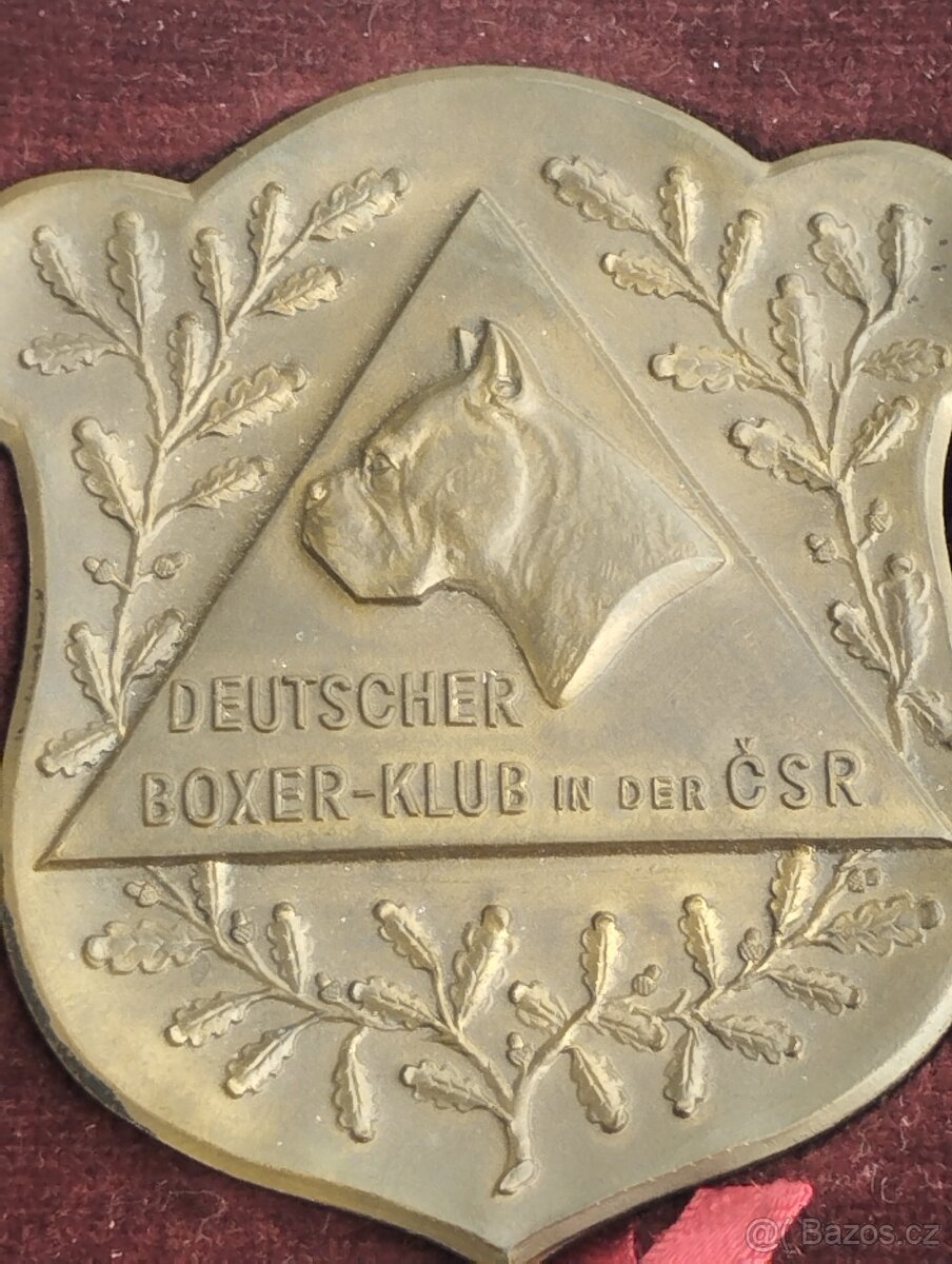 Stará medaile Deutscher boxer -club in der ČSR - 4