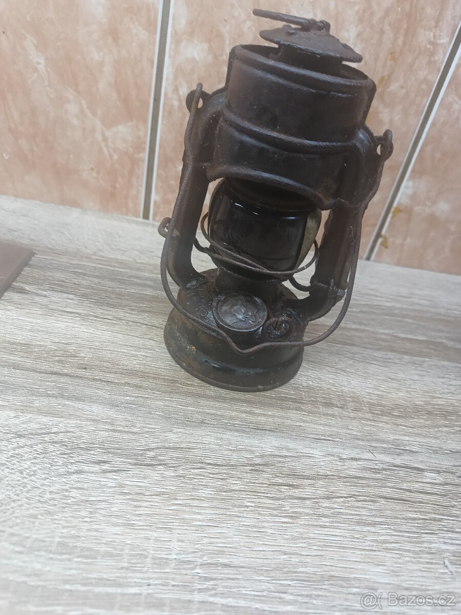 Stará německá lampa Feuerhand -Atom 75 - vzácná - 4