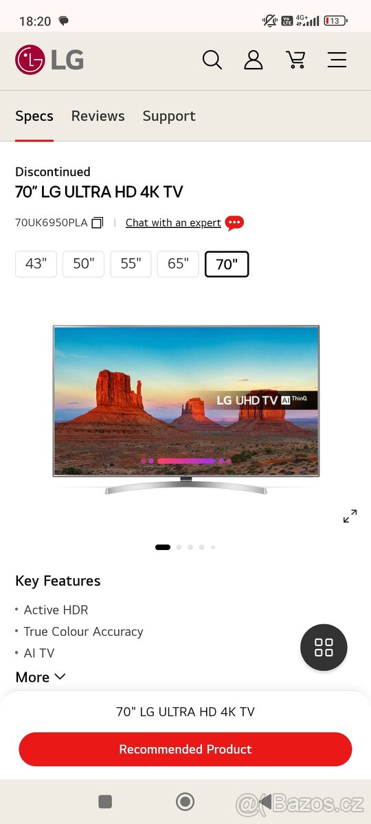 LG ULTRA HD 4K TV 177 cm - 4