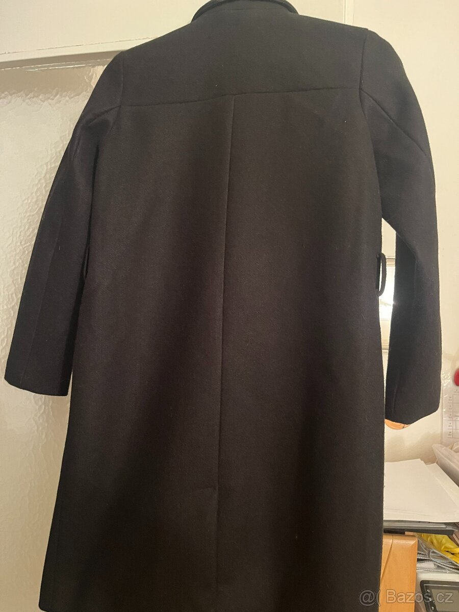 Dámský černý kabát zn. Sinsay vel. S - 4