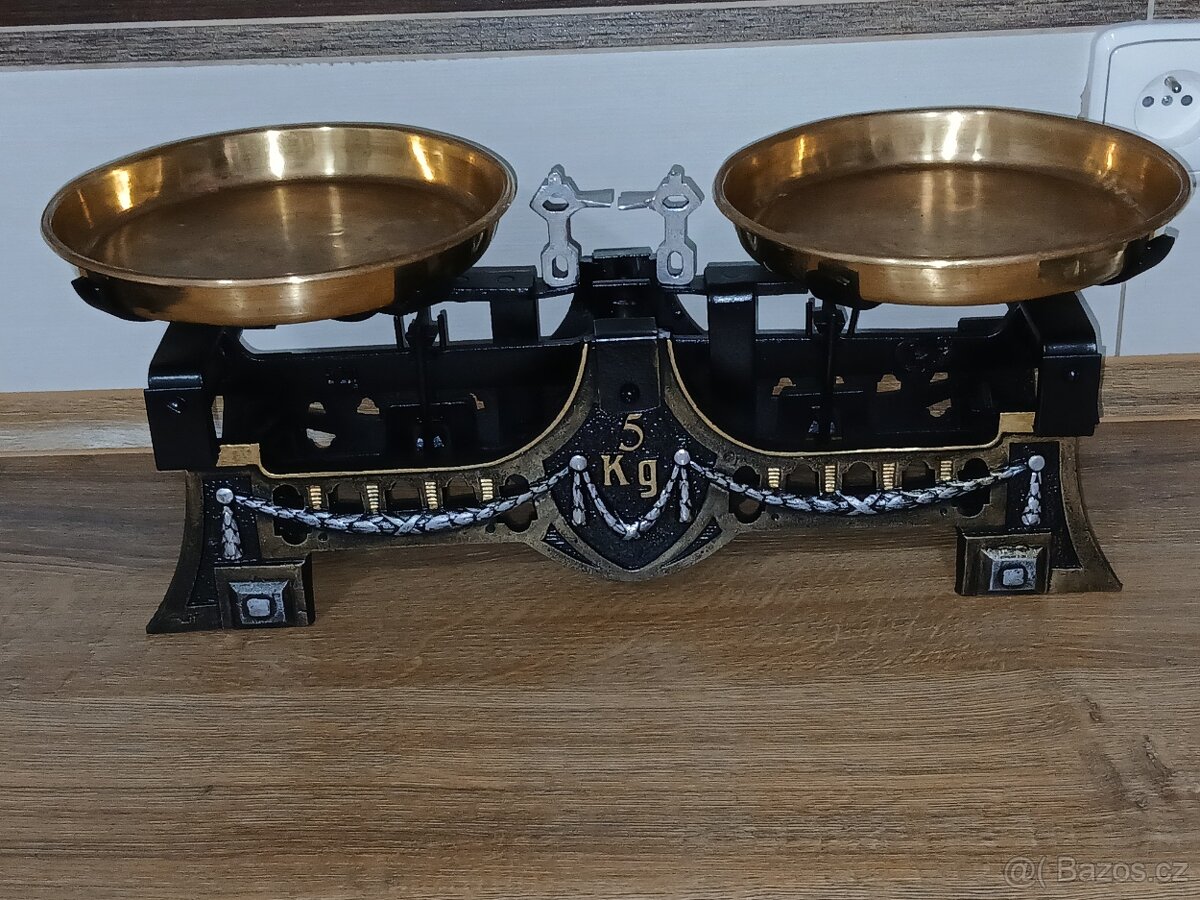 Staré secesní váhy.Top.Stav. - 4