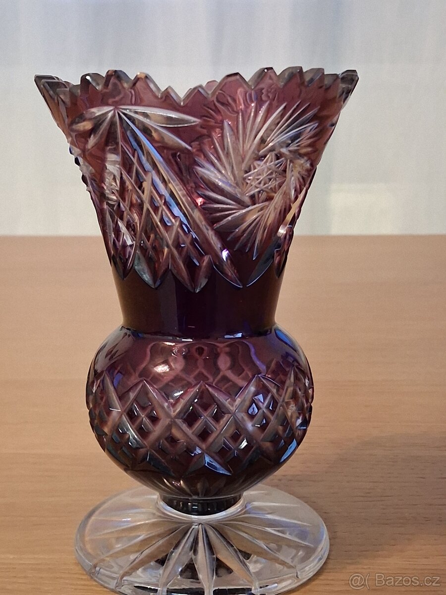 Váza křiišťálová broušená - 4
