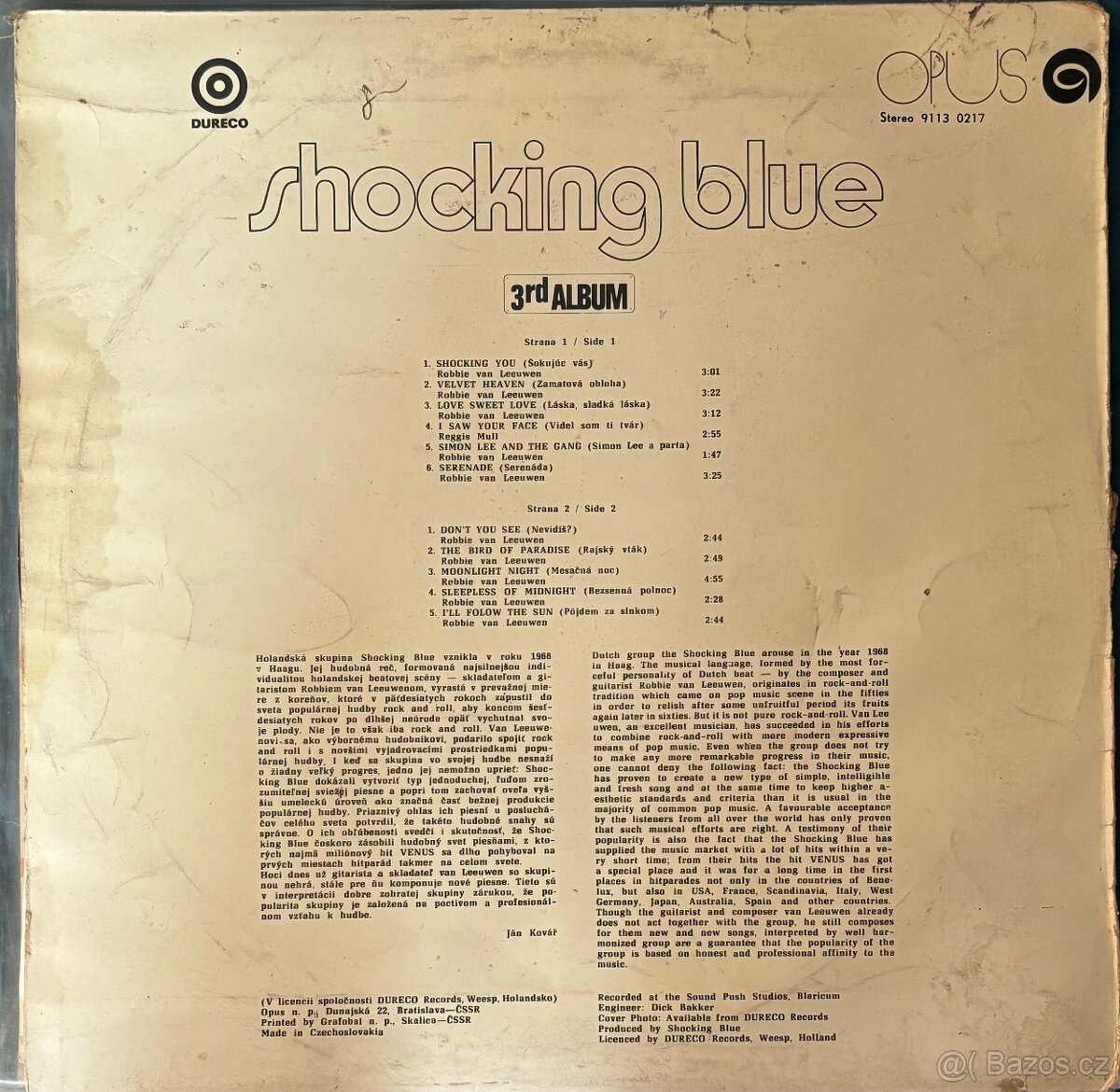 Shocking Blue 3rd Album : Green Labels Vinyl - 4