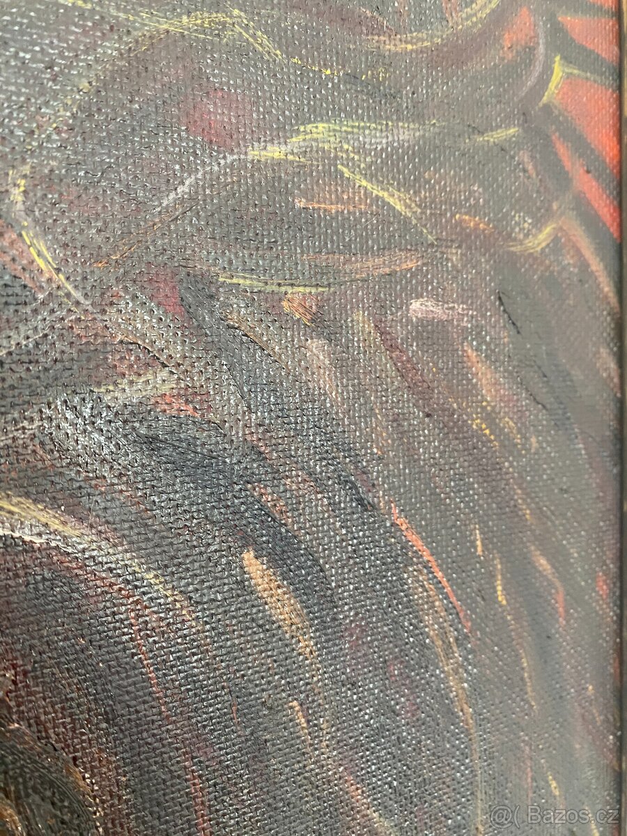 obraz olej na desce Ježíš Kristus velký obraz Krista - 4