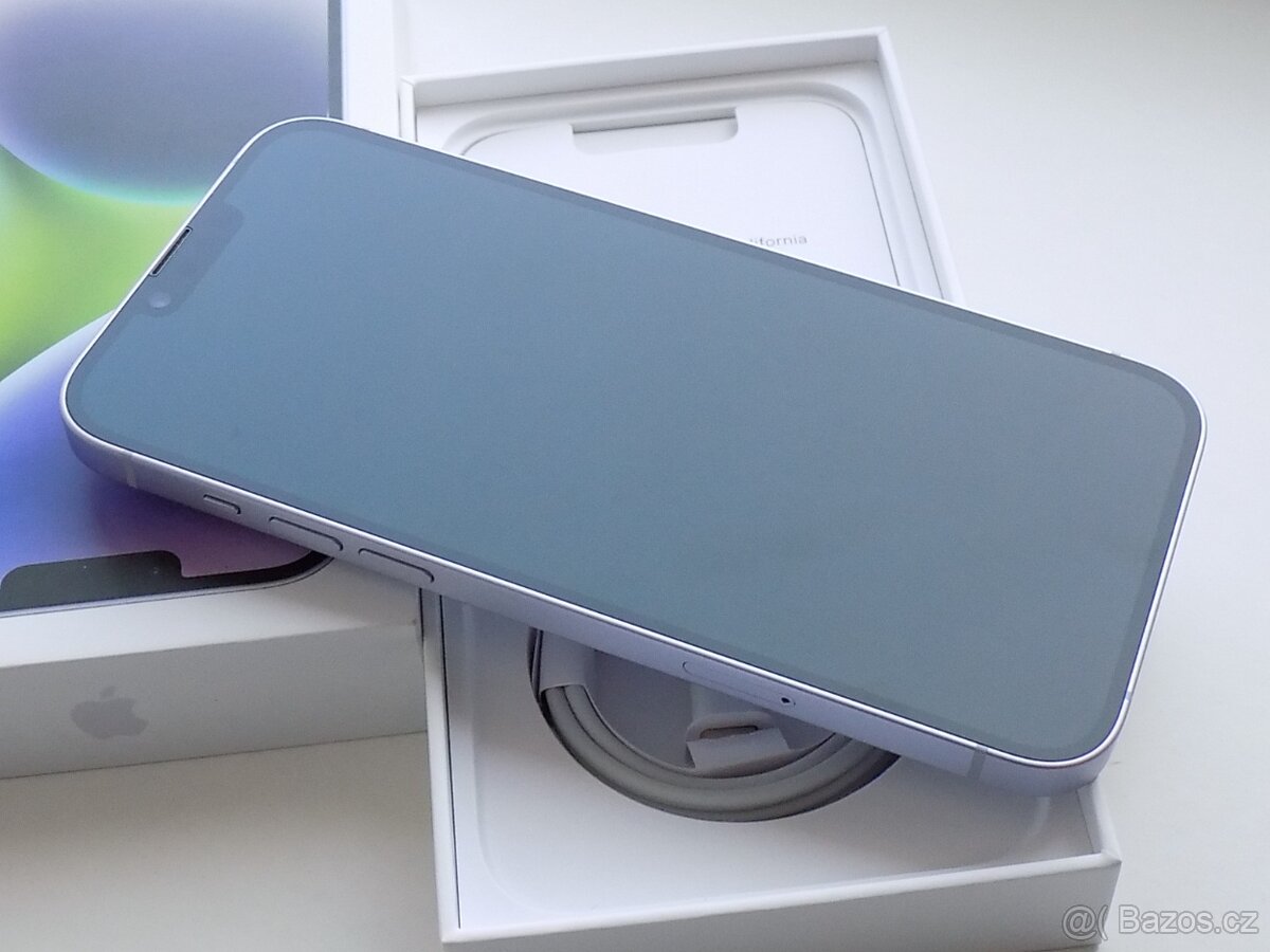 Apple iPhone 14 128GB Fialový - ZÁRUKA 12 MĚSÍCŮ - KOMPLETNÍ - 4
