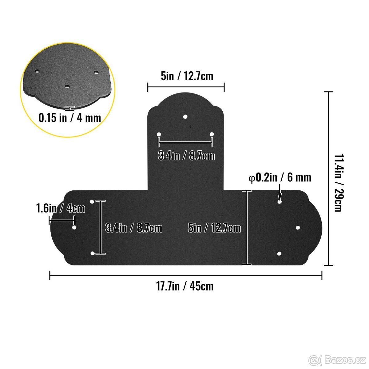 Dekorativní spojovací T-úhelníky (set 8 ks) - 4