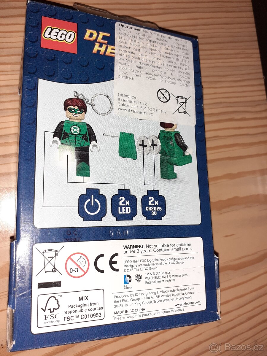 klíčenka - svítilna ...světlo Green Lantern LEGO LEDLIte - 4