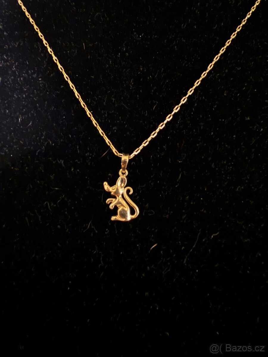 Řetízek s přívěskem 3,71g 585/1000 - 4