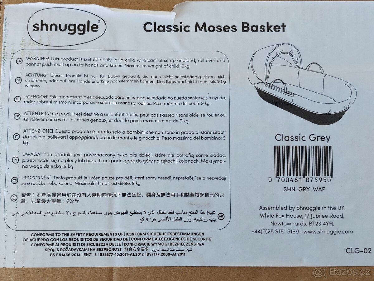 Mojžíšův koš SHNUGGLE - 4