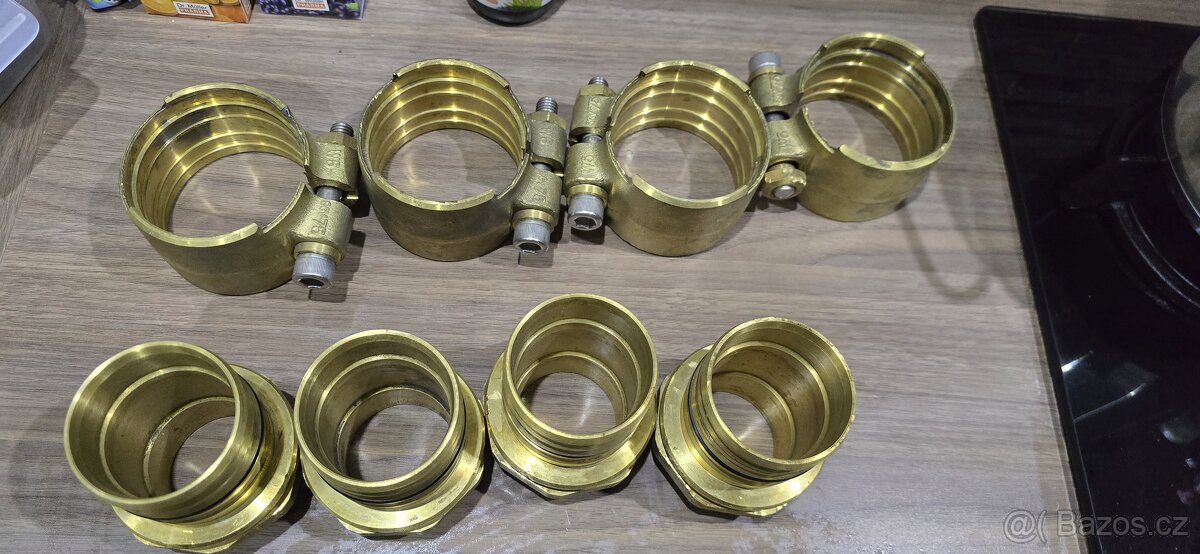 Mosazné spojky UPONOR WIPEX 75×6,8 mm–2" - 4