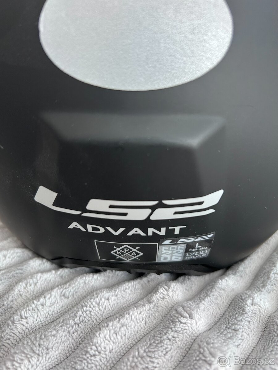 Překlápěcí helma LS2 Advant L SOLID Matt Black FF906 - 4