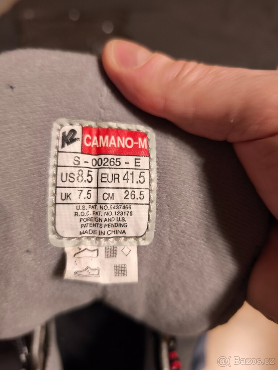 Inline brusle K2 Camano - M Carbon vel. 41,5, - 4