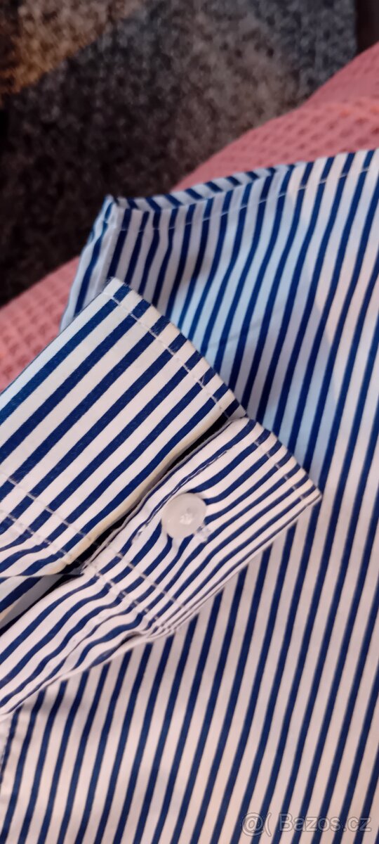 Zánovní proužkovaná chlapecká košile H&M vel.140 - 4